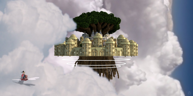Illustration for article titled Minecraft, You Do a Pretty Good Laputa